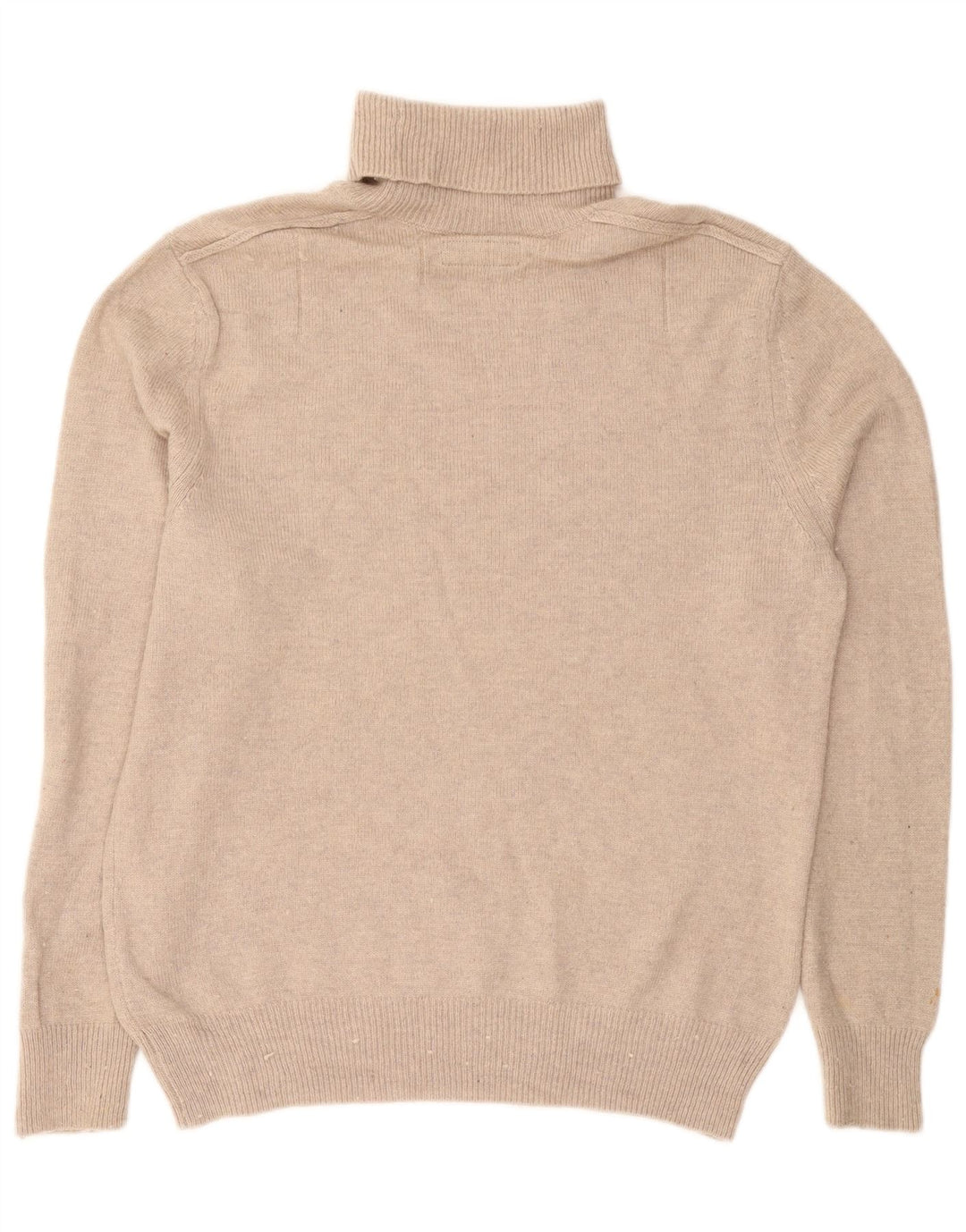 ALL SAINTS Suéter tipo jersey con cuello vuelto para hombre Lana beige grande