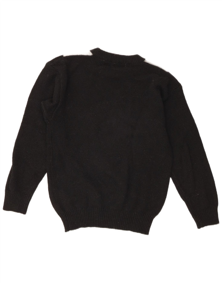 Suéter tipo jersey con cuello redondo para mujer Classics UK 44 Medium Black Colourblock