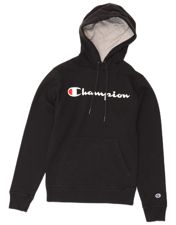 Champion Sudadera con capucha gráfica para hombre XS Algodón negro