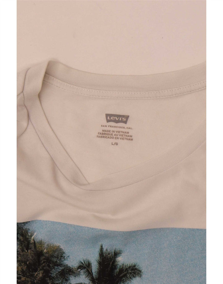 Levi's - Camiseta gráfica para hombre, talla grande, color blanco