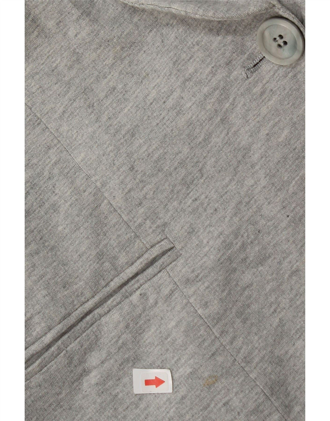 Zara Chaqueta Blazer De 1 Botón para Mujer Reino Unido 44 Grande Algodón Gris
