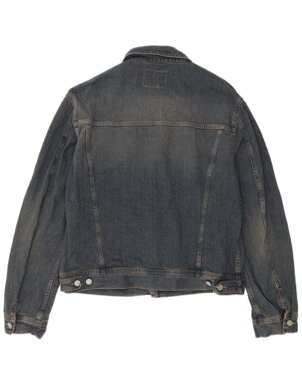 Sisley Chaqueta vaquera para hombre UK 42 XL Algodón azul