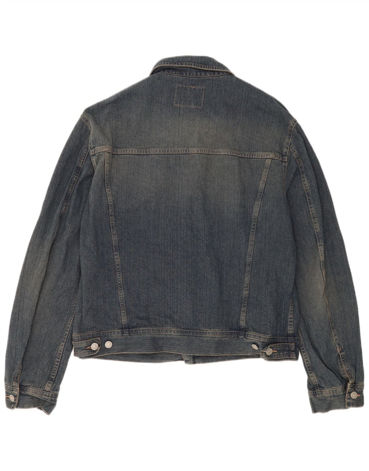 Sisley Chaqueta vaquera para hombre UK 42 XL Algodón azul