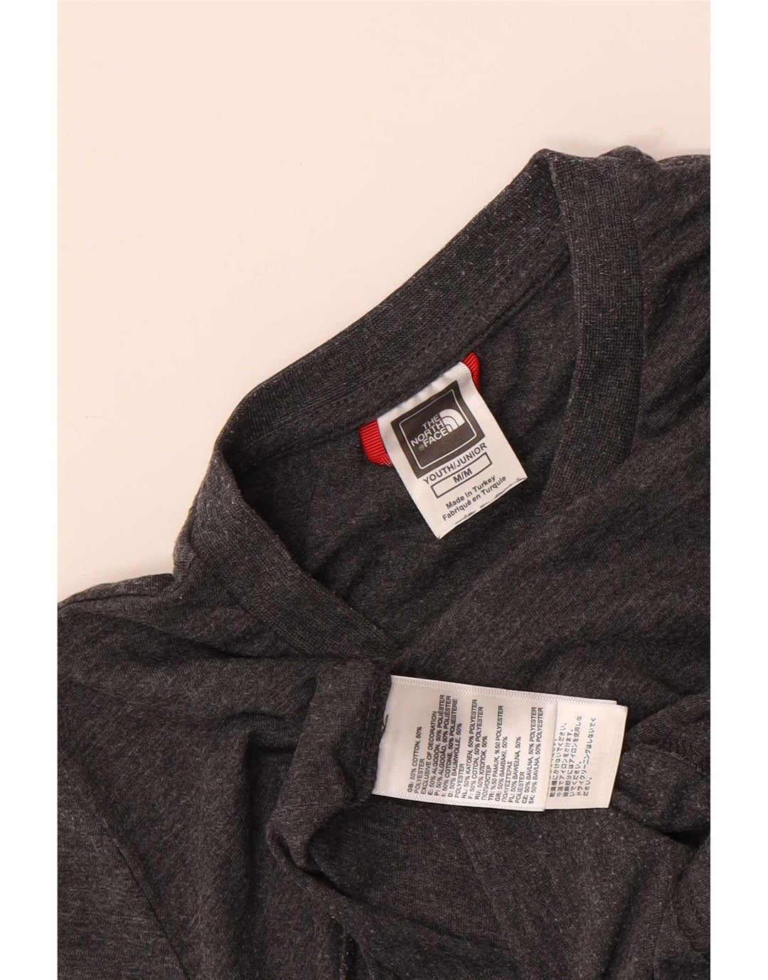 The North Face Camiseta Niño Top 9-10 Años Gris Medio Algodón