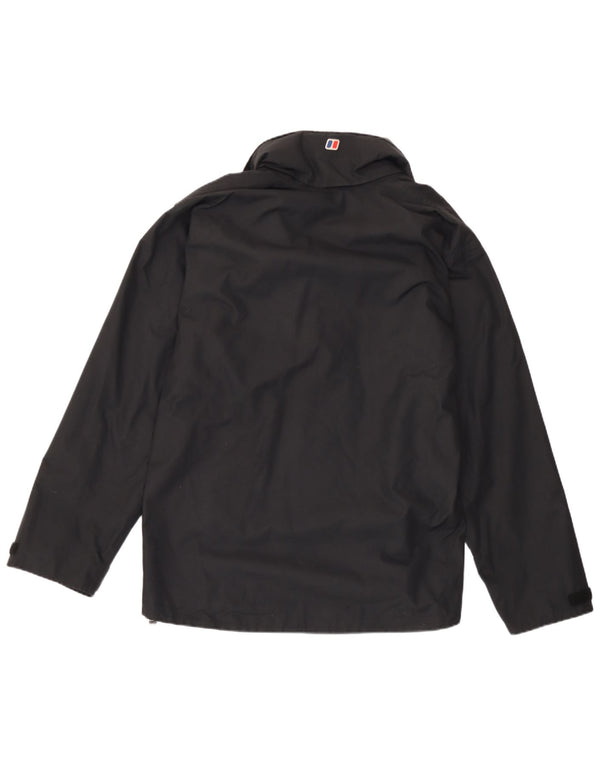 Berghaus Chaqueta impermeable con capucha para hombre UK 38 Medium Black Nylon