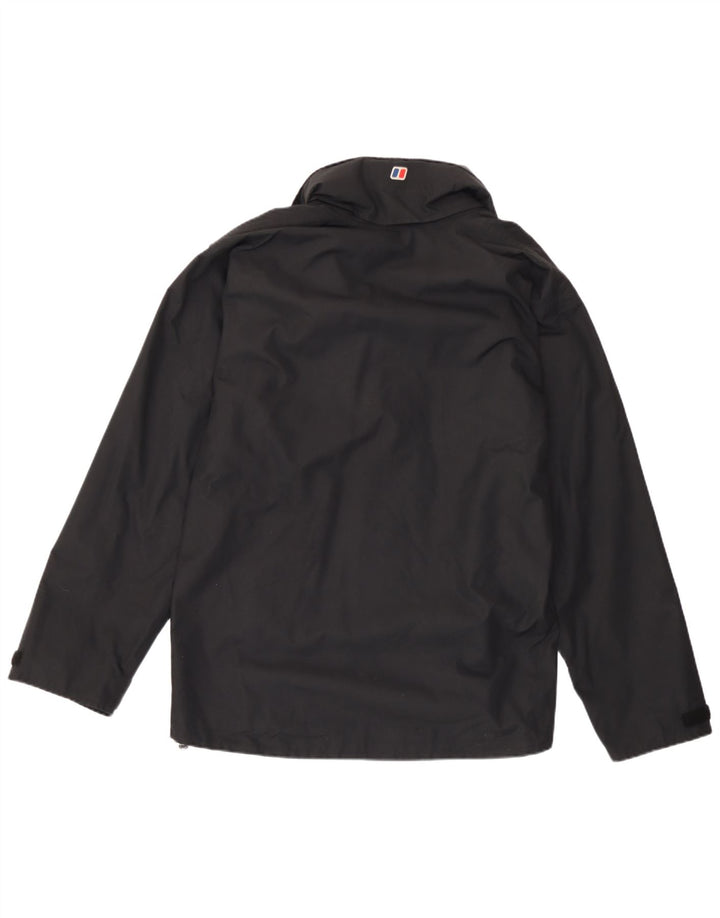 Berghaus Chaqueta impermeable con capucha para hombre UK 38 Medium Black Nylon