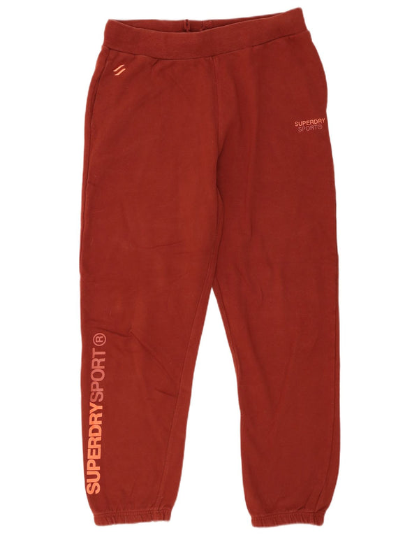Superdry Pantalones De Chándal Gráficos para Mujer Joggers UK 40 Mediano Rojo Algodón
