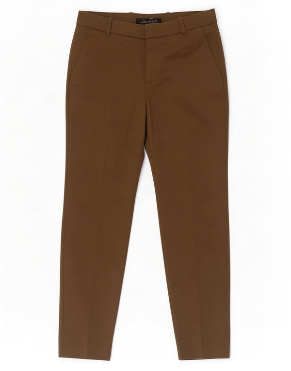 Zara Pantalón chino recto para mujer EU 38 Small W28 L28 Algodón caqui