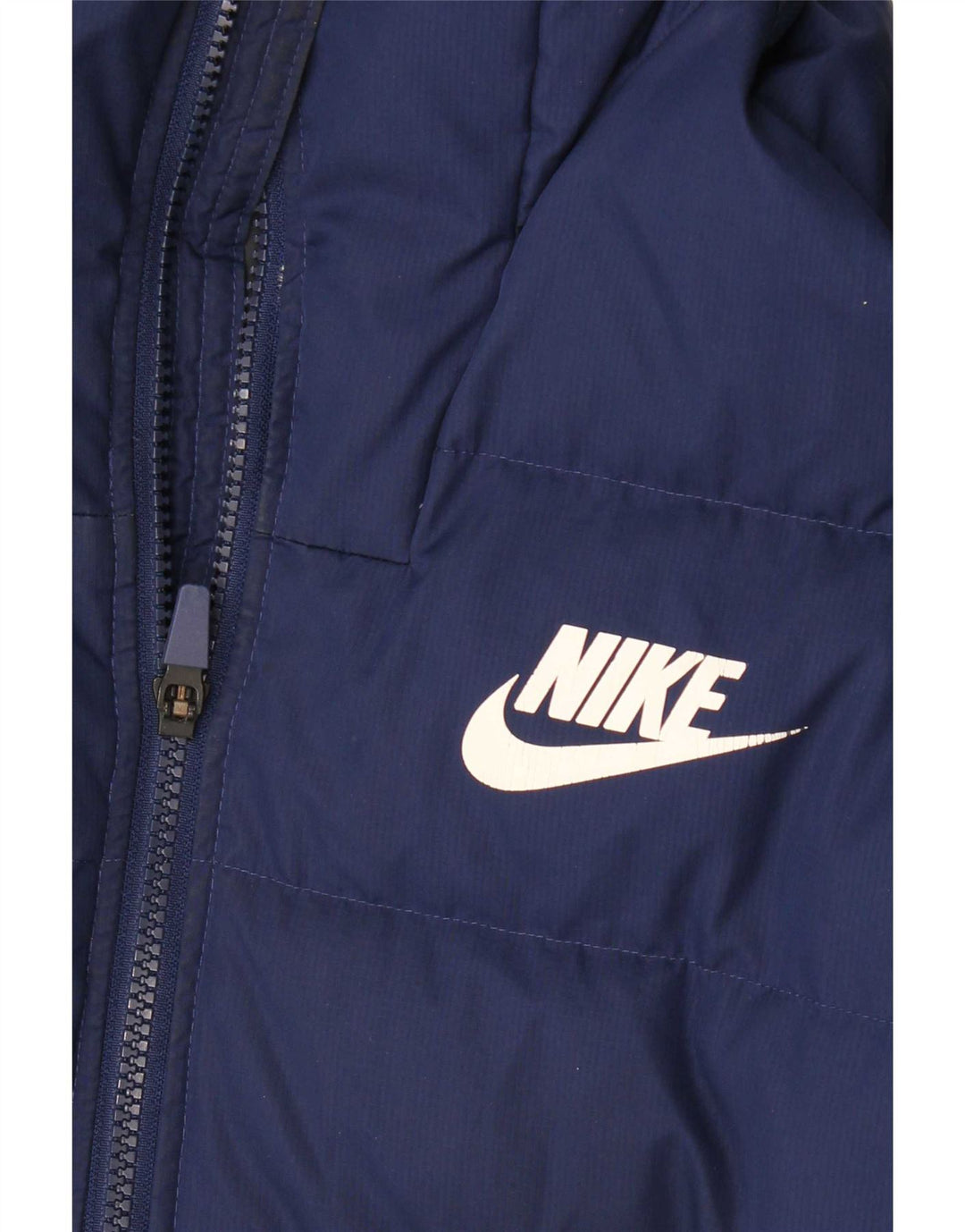 Nike Chaqueta acolchada con capucha para hombre UK 36 Small Azul marino Poliéster