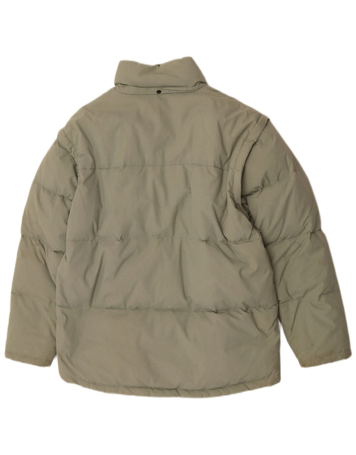 Fila Chaqueta acolchada con capucha para hombre UK 40 Large Green