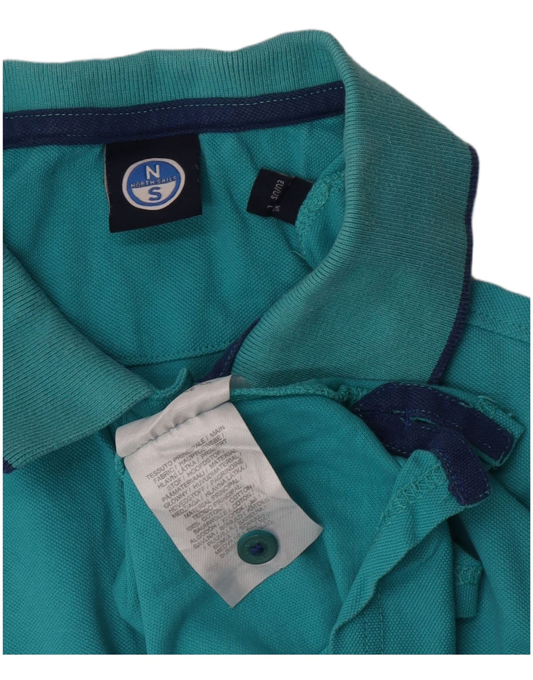 Polo North Sails Hombre Grande Azul Algodón