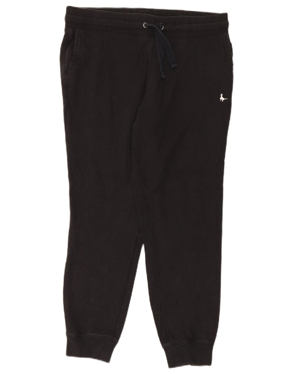 Jack Wills Pantalones de chándal para mujer Joggers UK 46 Large Black Cotton