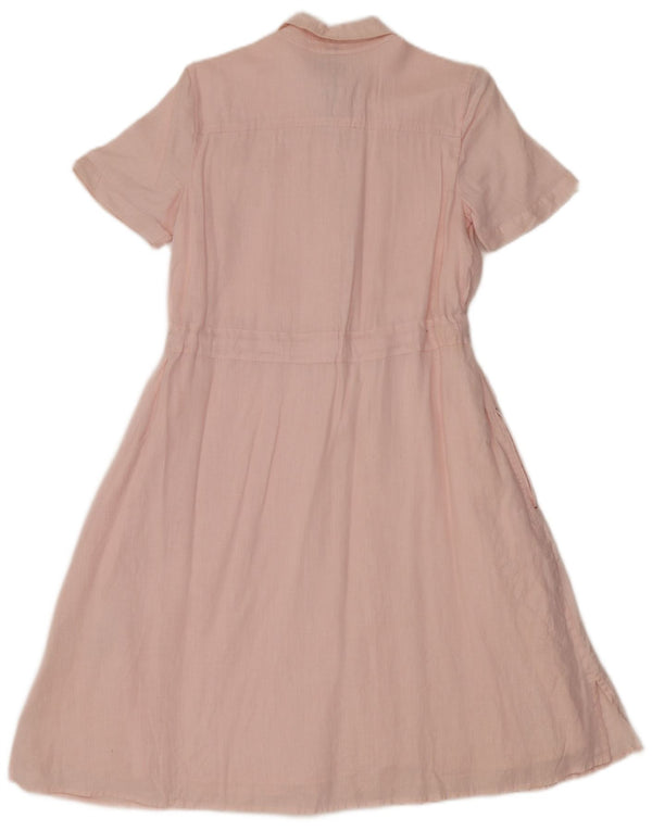 Tommy Hilfiger Vestido largo para mujer UK 4 XS Lino rosa