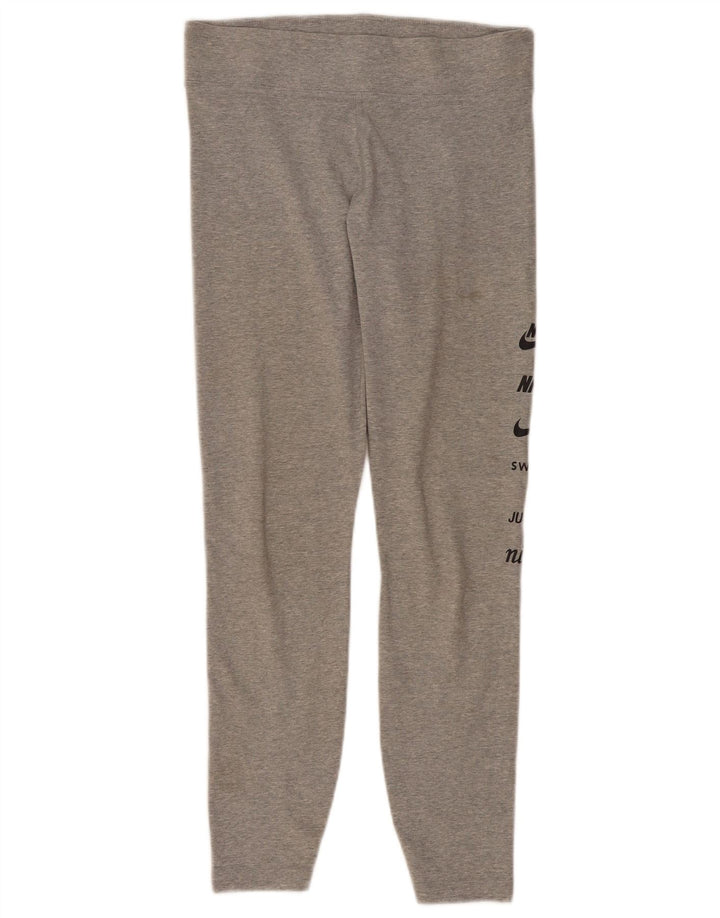 NIKE Leggings gráficos para mujer UK 44 Algodón gris grande