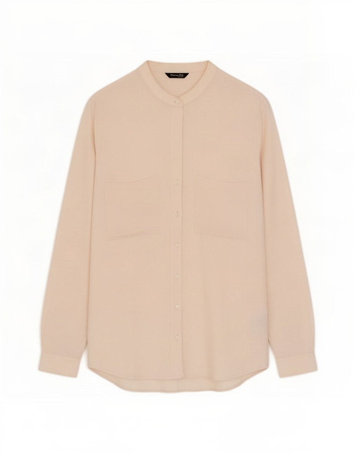 Massimo Dutti Camisa Sobrecamisa Mujer EU 38 Small Beige