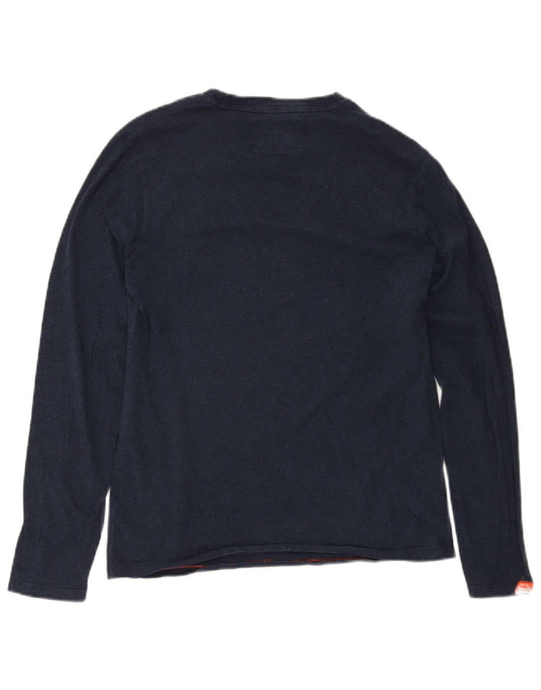 Superdry Hombre Top Manga Larga Pequeño Algodón Azul Marino