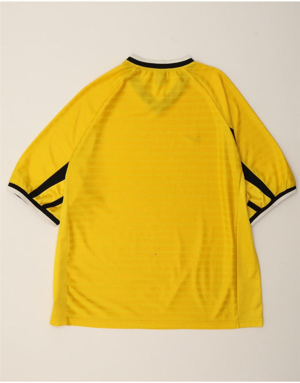 Nike Camiseta para hombre UK 47/48 2XL Amarillo Colorblock Poliéster