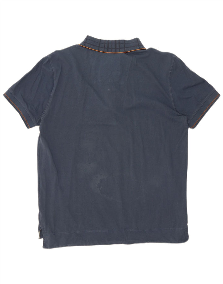 Hugo Boss Hombre Polo De Corte Regular De Algodón A Cuadros Azul Marino Medio