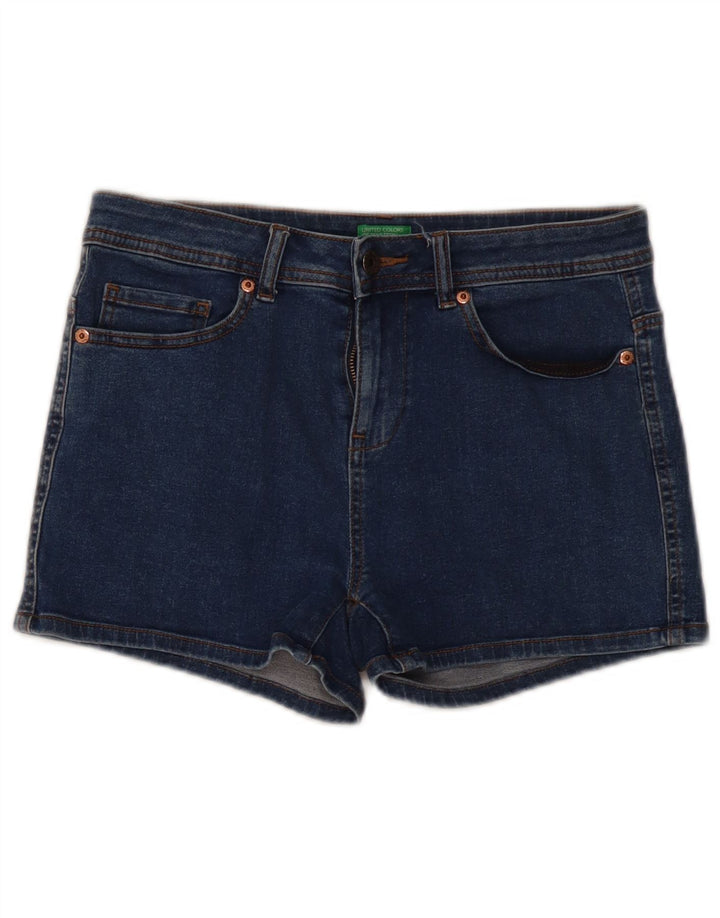 BENETTON Shorts Vaqueros Mujer W30 Azul Medio