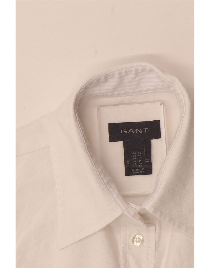 Camisa Gant Mujer UK 10 Small Algodón Blanco