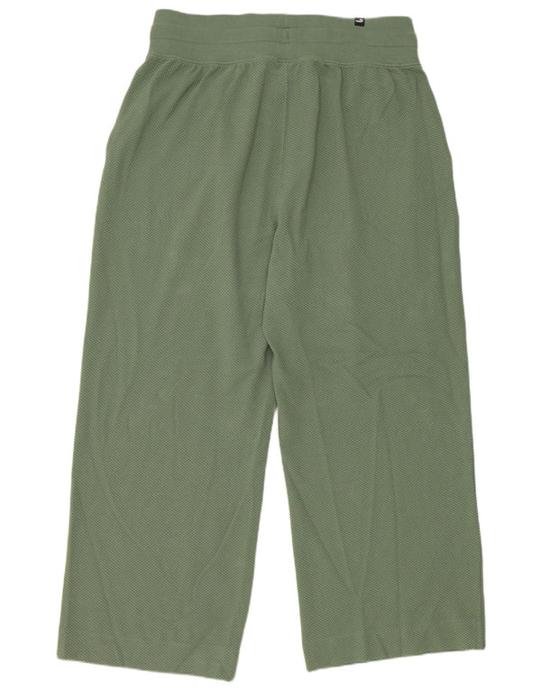 Puma - Pantalones de chándal para mujer, talla 40, XL, algodón verde