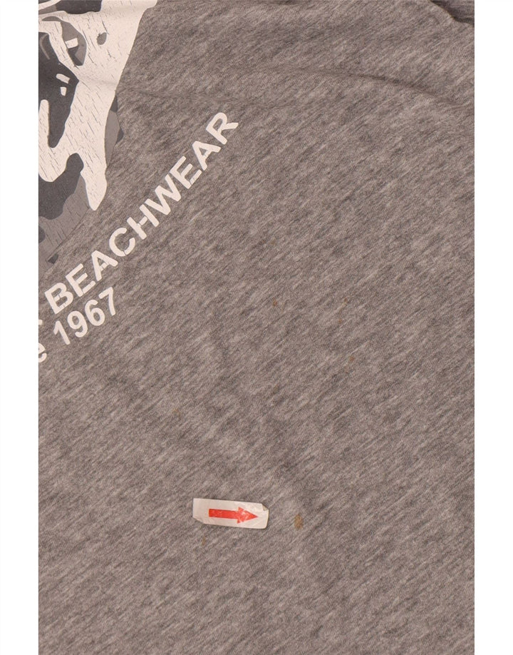 Kappa - Camiseta gráfica para hombre, talla grande, color gris