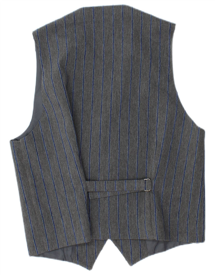 Chaleco Sirmoney Hombre XL Poliéster Rayas Gris