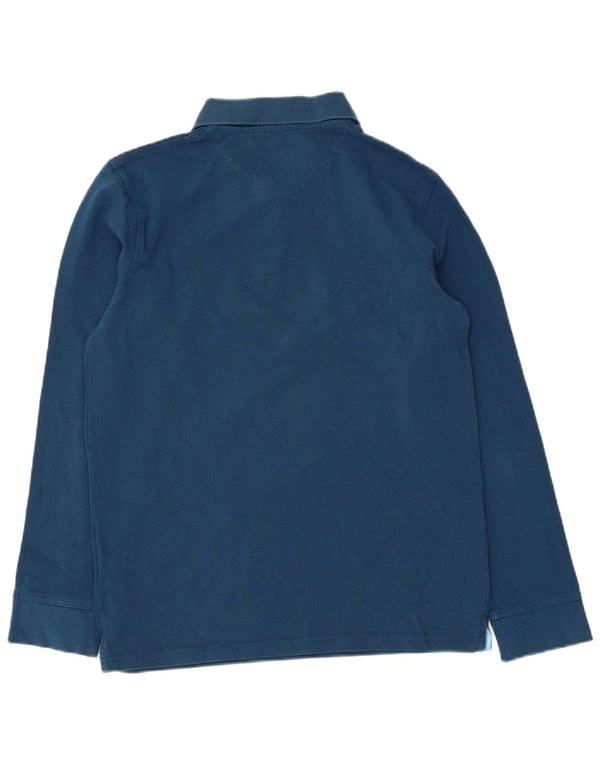 Timberland Polo De Manga Larga Slim Fit Para Hombre Algodón Azul Medio