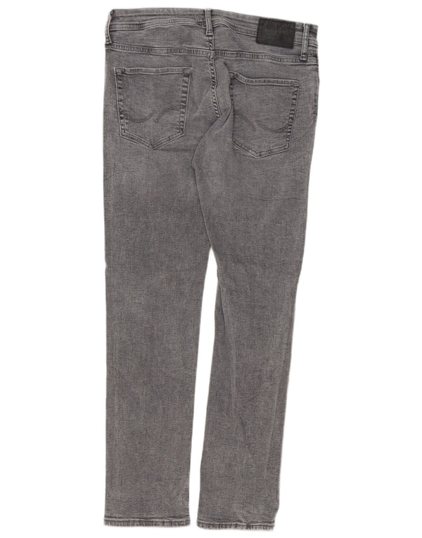 Jack & Jones Hombre GLENN Slim Jeans W30 L30 Algodón Gris