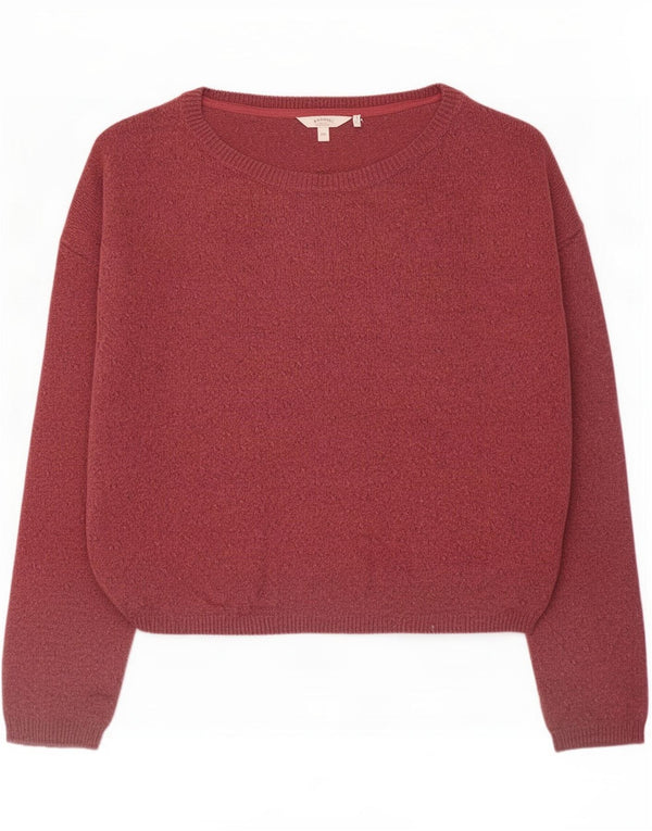Jersey extragrande con cuello barco para mujer de Fat Face UK 44 Large Borgoña