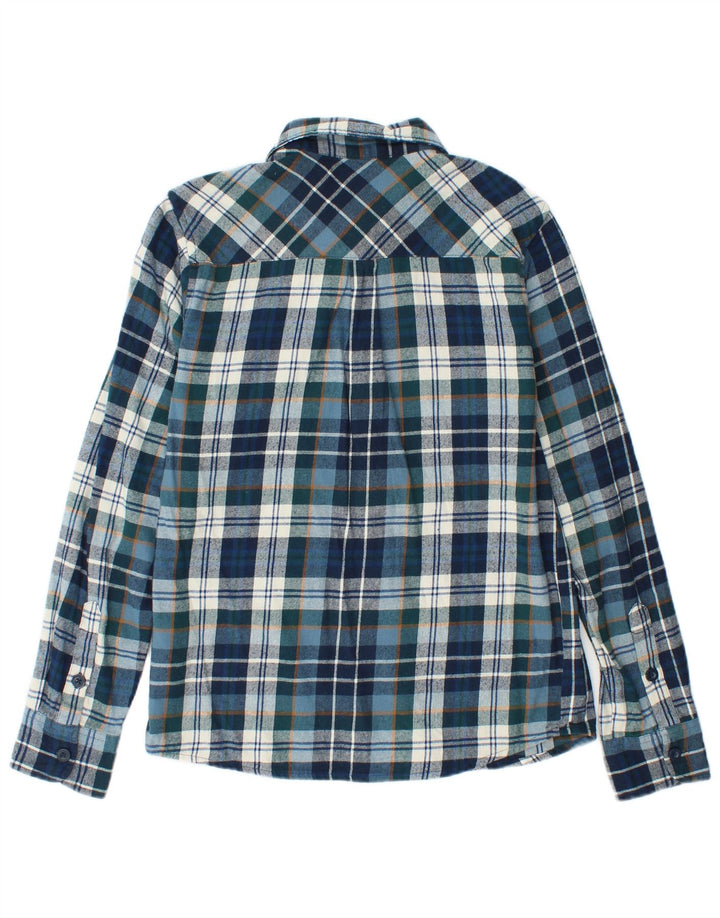 Camisa de franela para hombre de Mountain Warehouse Algodón a cuadros azules pequeños