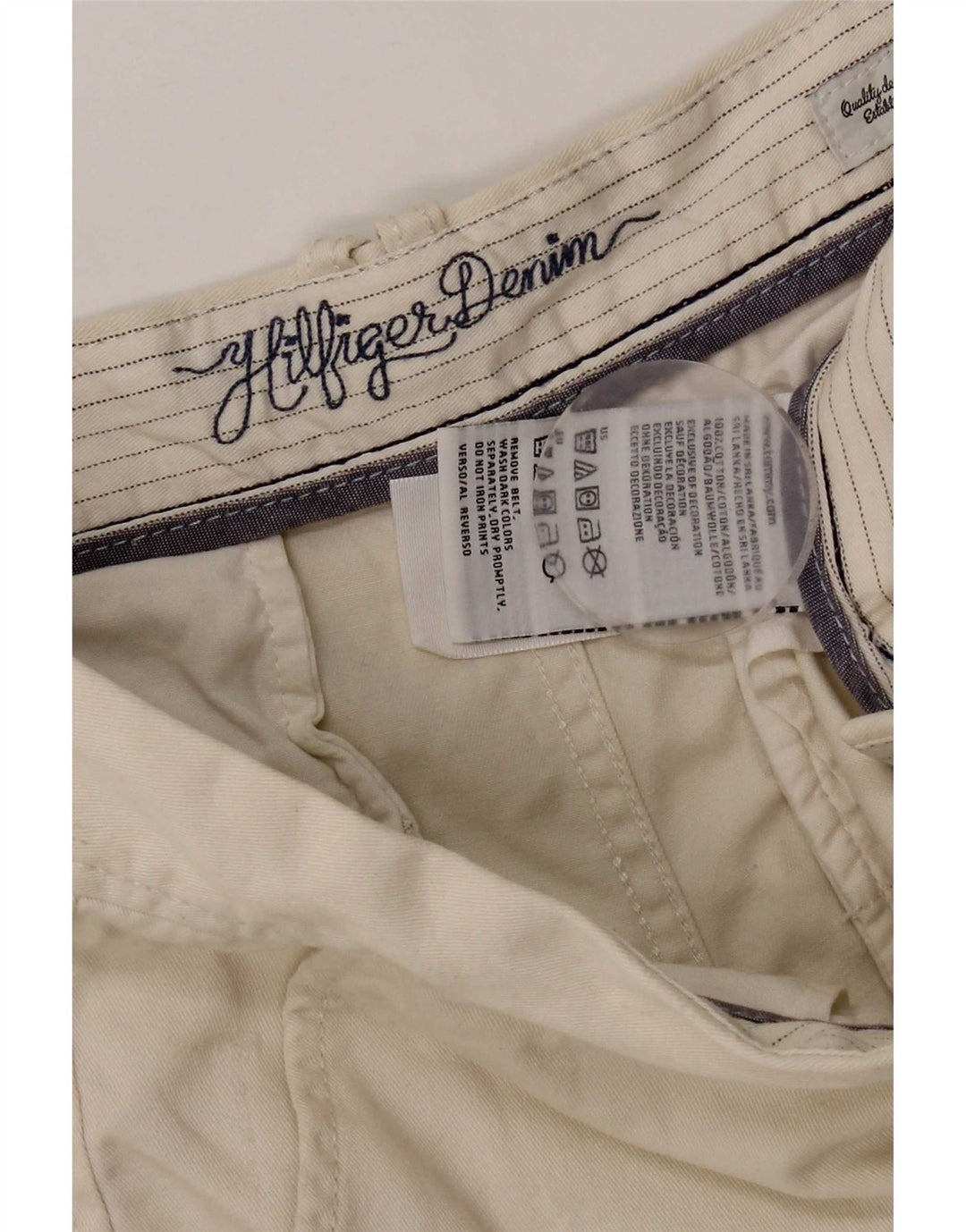 Pantalones cortos chinos Tommy Hilfiger para mujer W28 Algodón beige medio