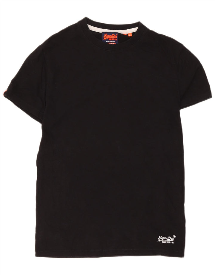 Superdry Camiseta para hombre Top Medium Black Cotton