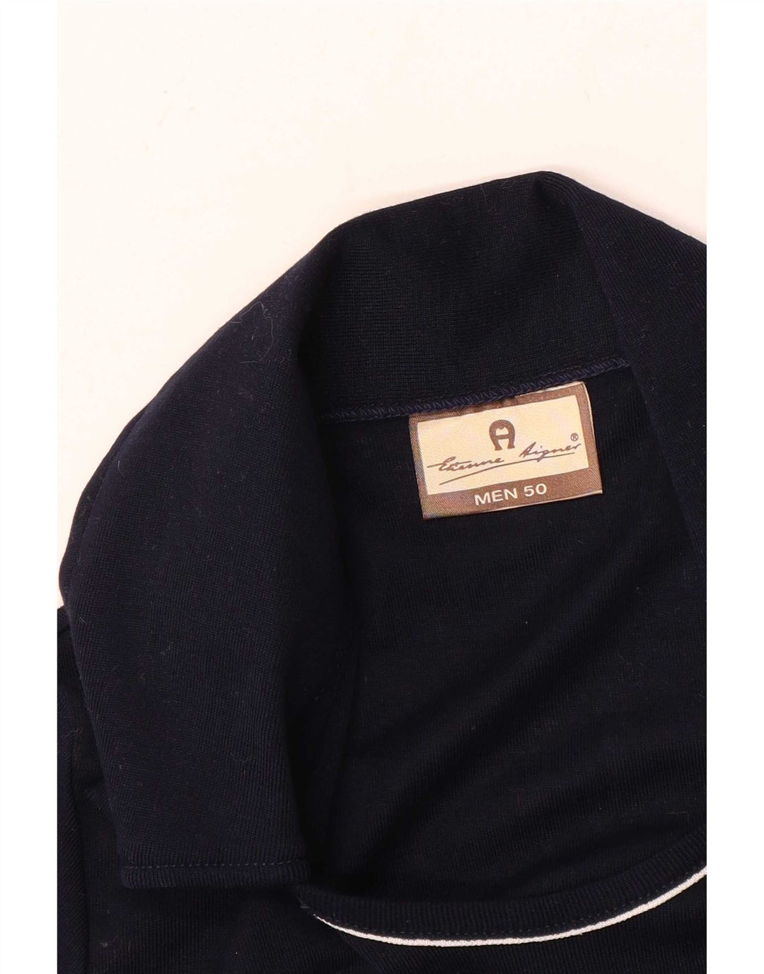 Etienne Aigner Polo para hombre IT 50 Medium Azul Marino Algodón