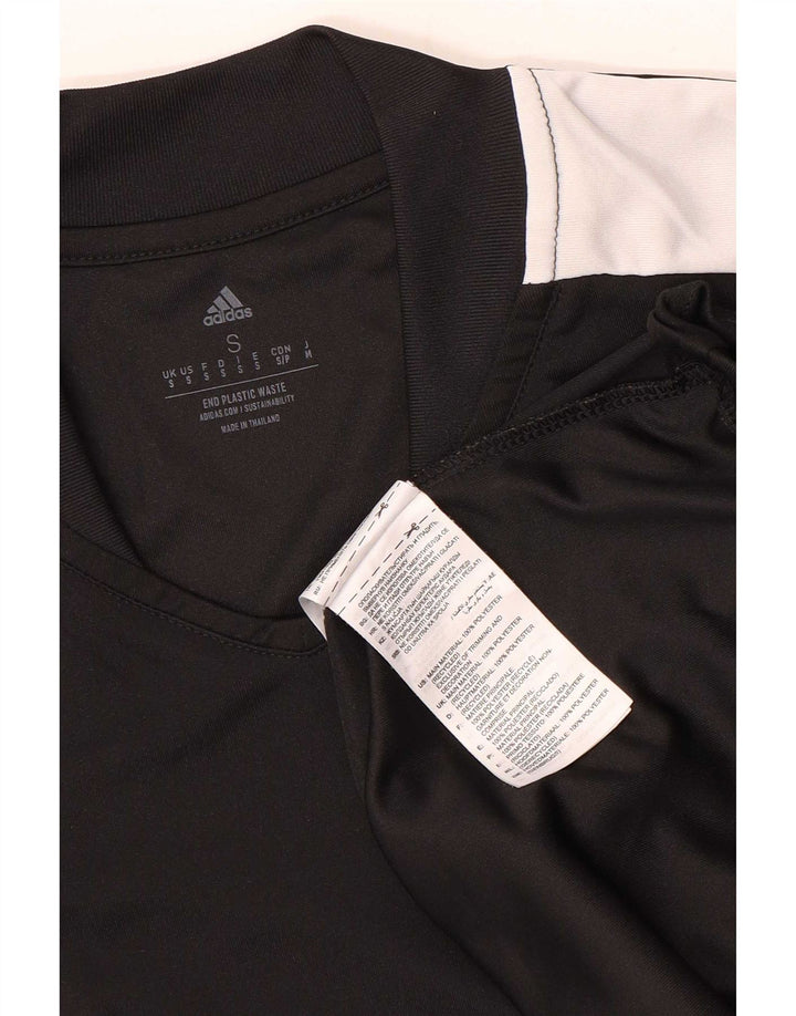Adidas Hombre Aeroready Camiseta Top Pequeño Negro Colorblock Poliéster