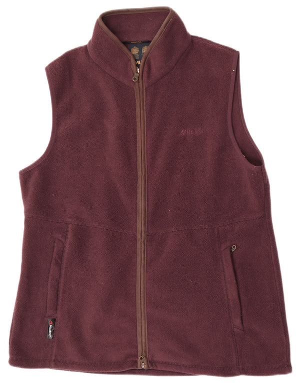 Musto Chaleco Polar Mujer UK 40 XL Poliéster Burdeos