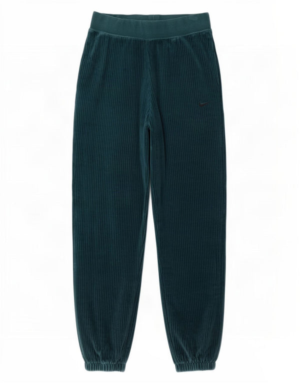Nike Pantalones de chándal de Terciopelo para Mujer Joggers UK 10 Small Green Cotton