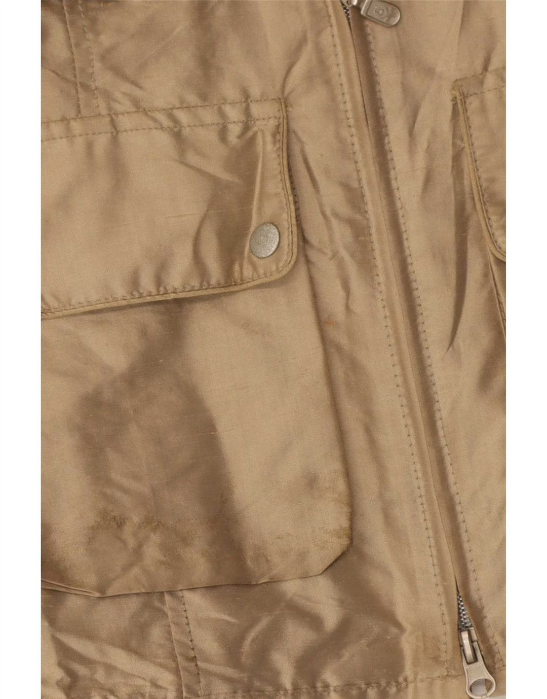 Belstaff Chaqueta utilitaria para mujer IT 42 Seda beige mediana