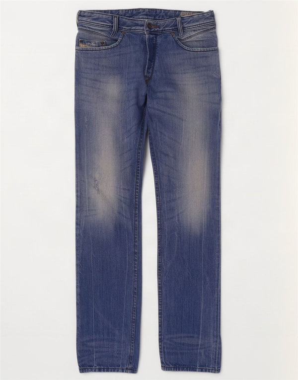 Diesel Vaqueros Rectos Hombre W29 L32 Algodón Azul