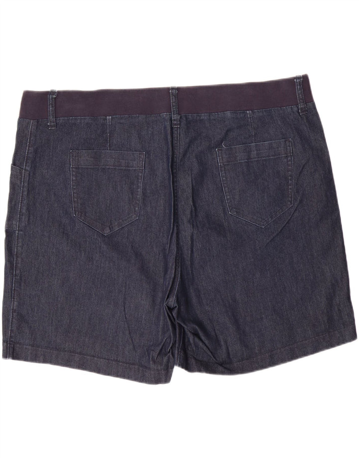 LEE Pantalones cortos de mezclilla para mujer Riders Mid Rise US 22 2XL W44 L7 Azul marino Algodón