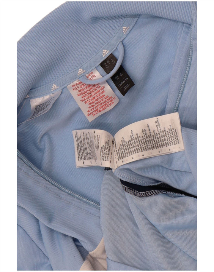 Adidas - Chaqueta de chándal para niño, 13-14 años, color azul, poliéster
