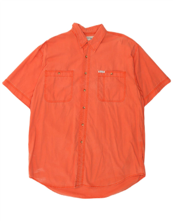 Wrangler Camisa Manga Corta Hombre XL Naranja Algodón