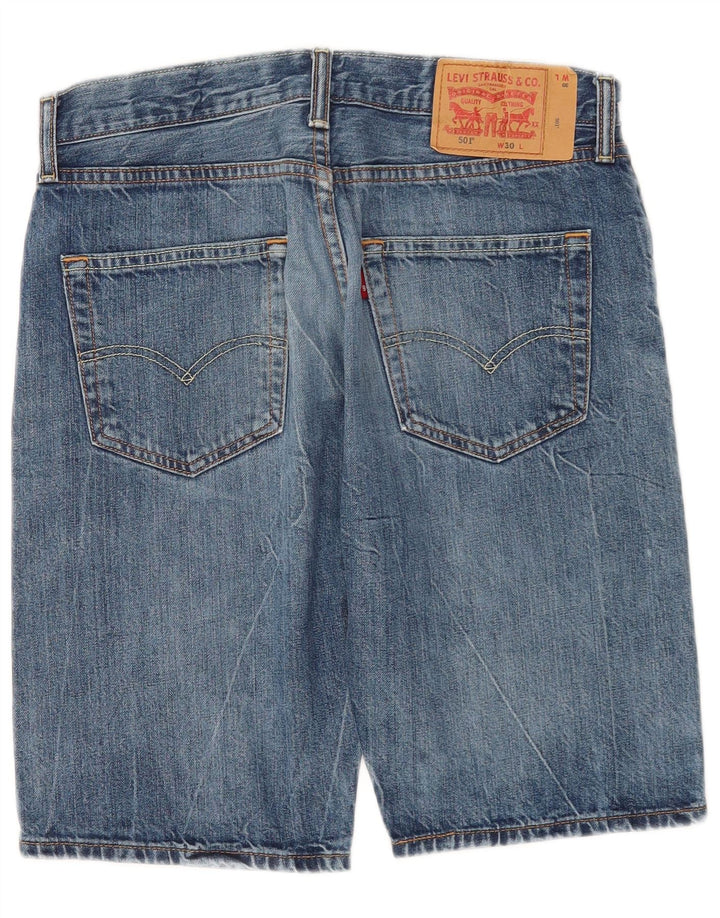 Levi's Hombre 501 Shorts De Mezclilla W30 Algodón Azul Medio