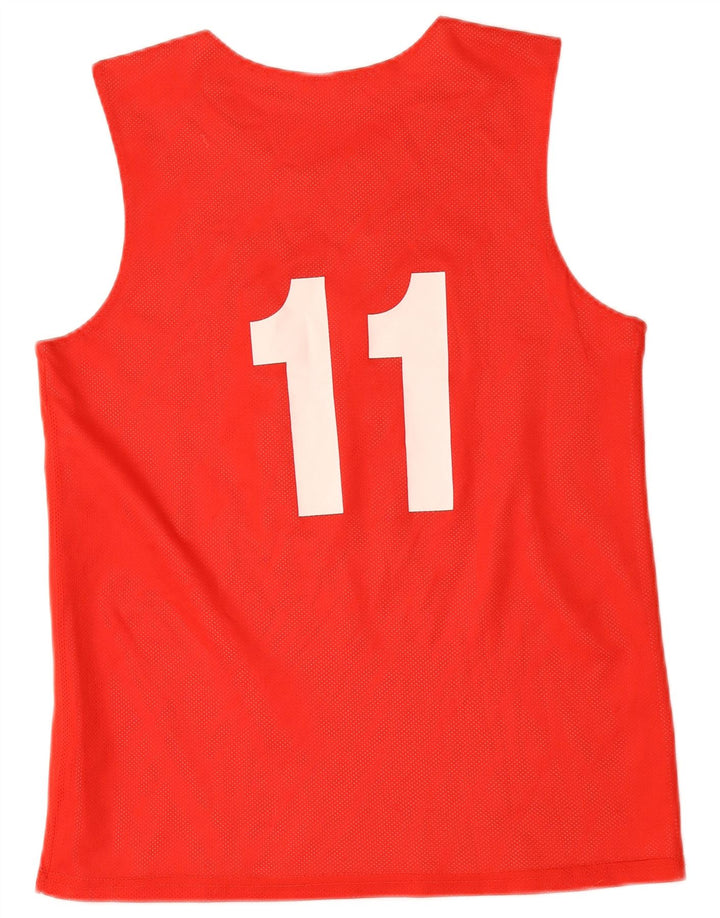 Errea Hombre Camiseta Sin Mangas Estampada Mediana Rojo
