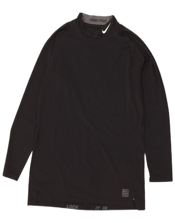 Nike - Camiseta de compresión para hombre, manga larga, 2XL, poliéster negro