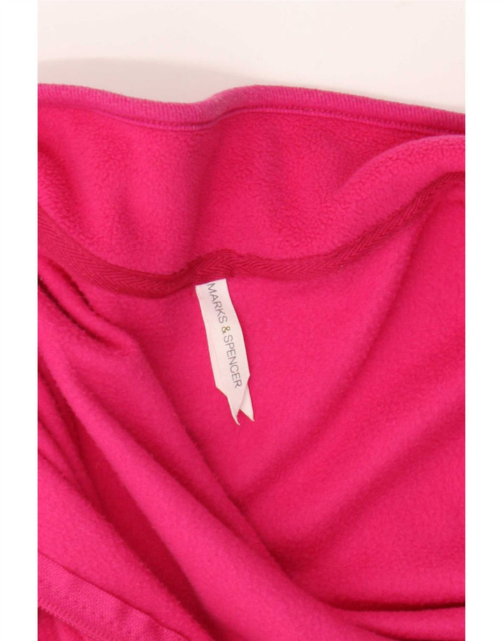 Marks & Spencer - Chaqueta polar para mujer (talla 40), color rosa mediano