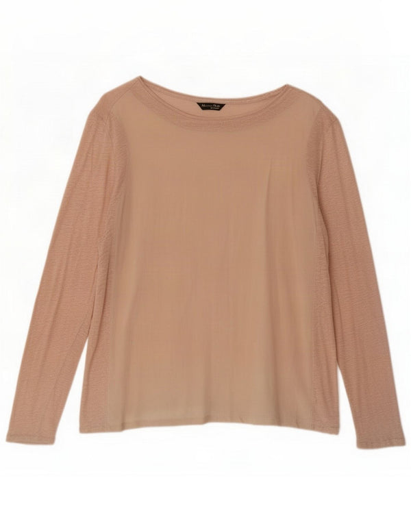Massimo Dutti Top Mujer Manga Larga UK 42 Medium Pink