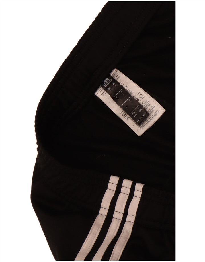Adidas Hombre Pantalones De Chándal Joggers Grande Negro Poliéster
