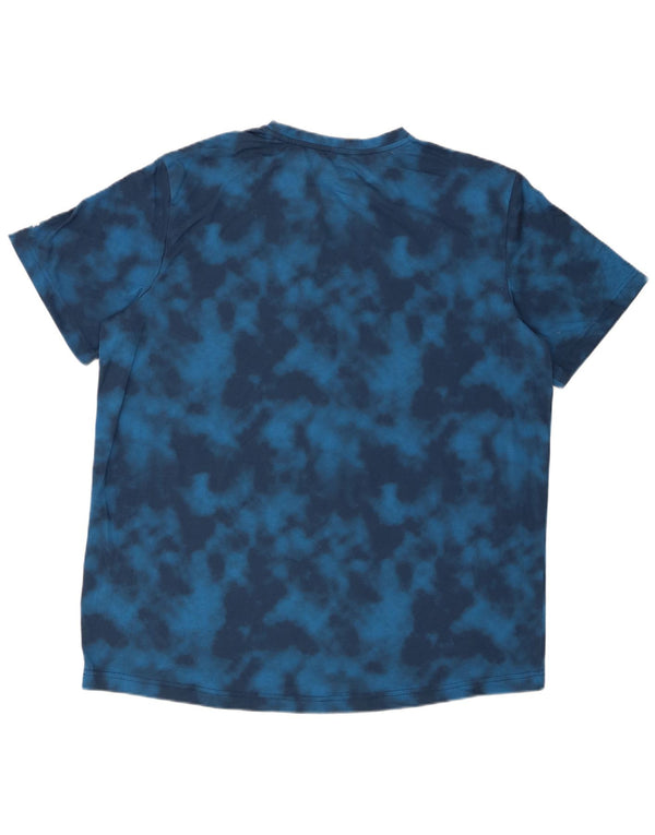 RUSSELL ATHLETIC Camiseta Dri-Power para hombre Top XL Azul Tie Dye