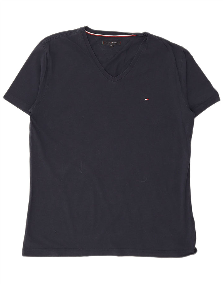 TOMMY HILFIGER Camiseta para hombre Top 2XL Azul marino Algodón
